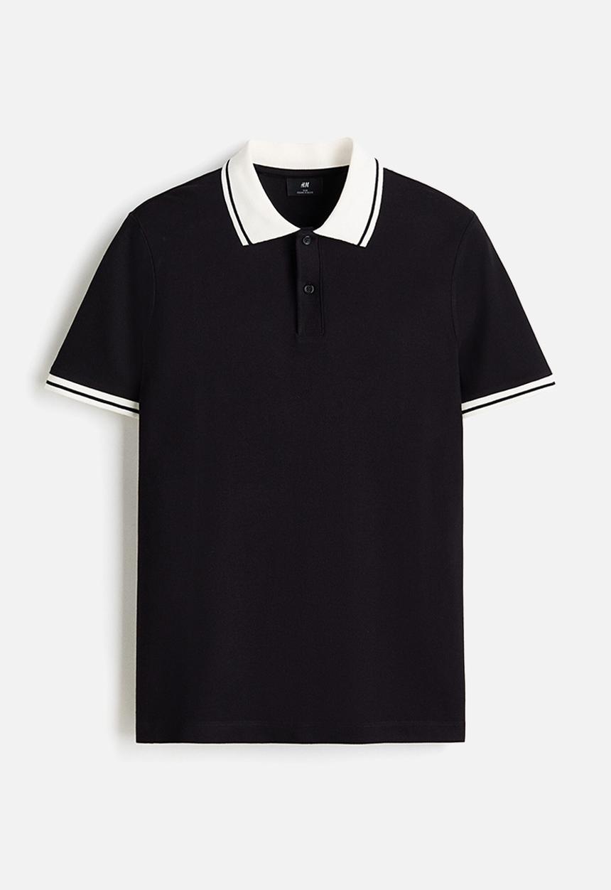 H&M - Polo shirt - black
