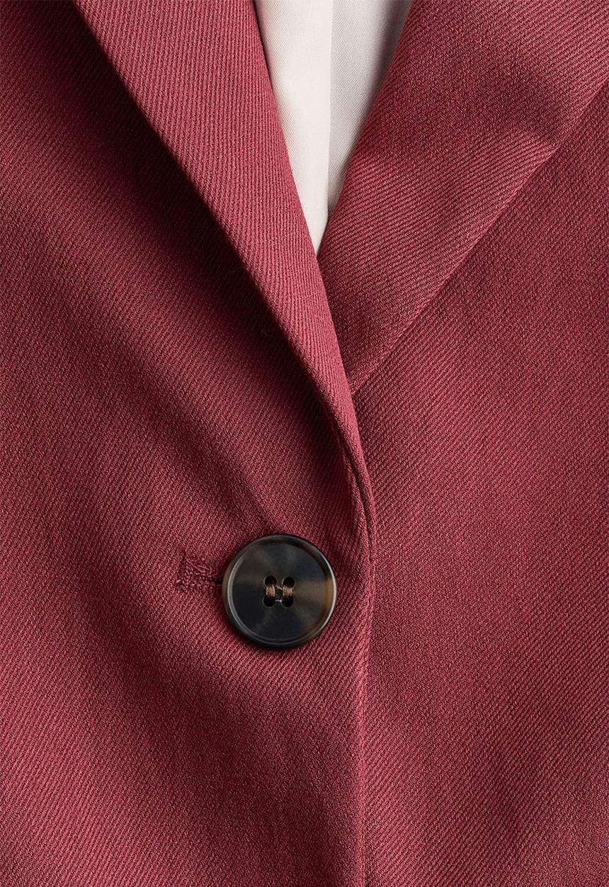 H&M - Single-breasted blazer - dark red