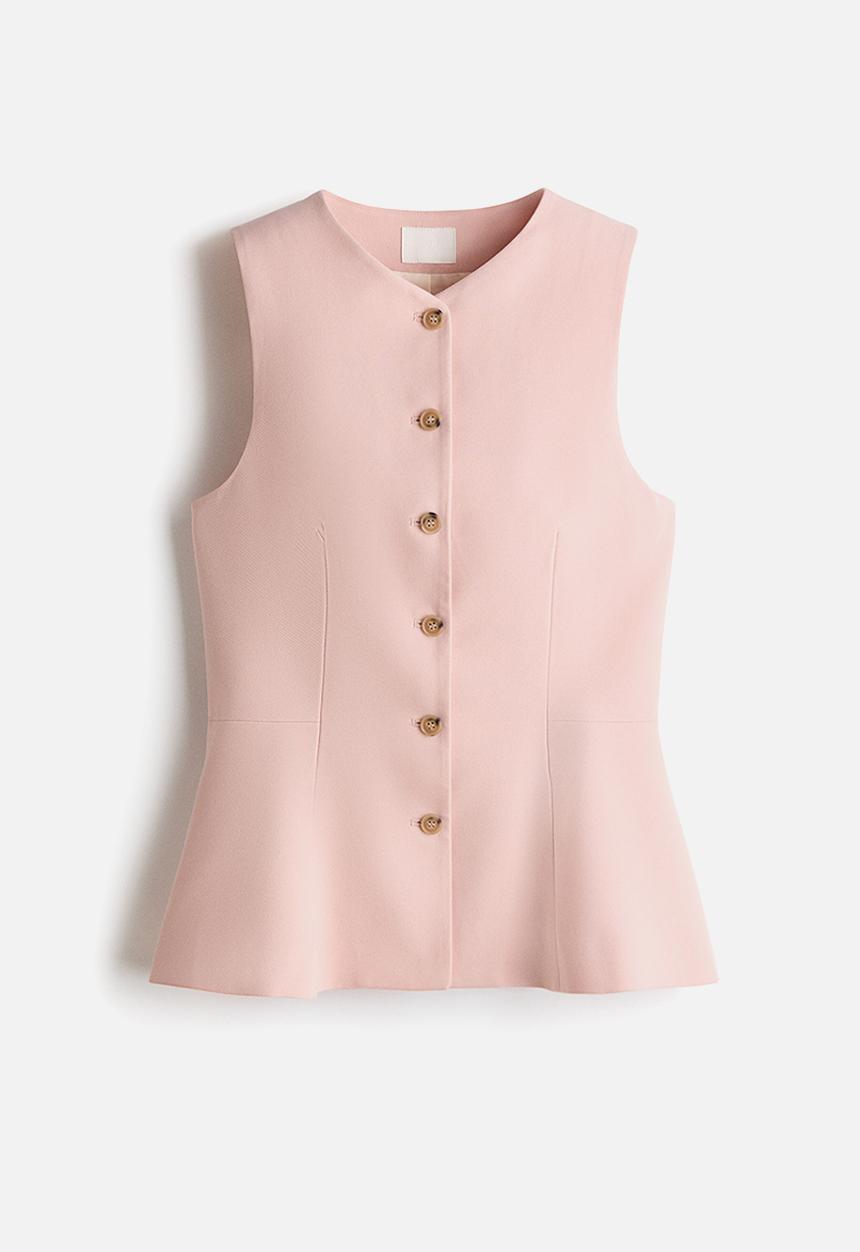 H&M - Peplum waistcoat - pink
