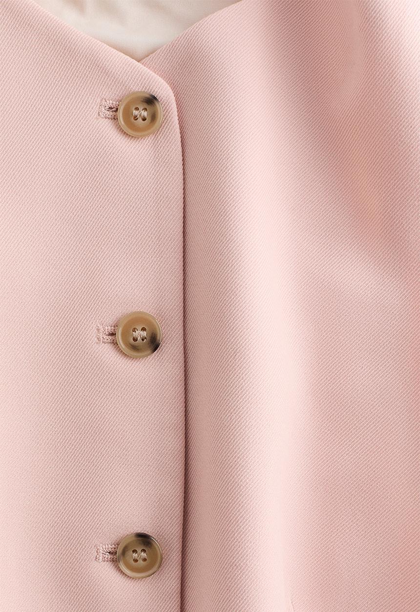 H&M - Peplum waistcoat - pink