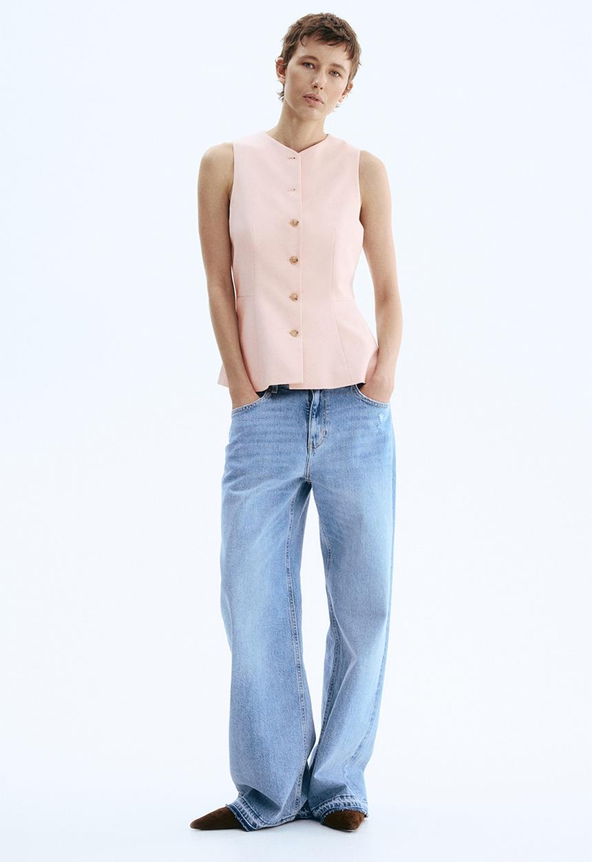 H&M - Peplum waistcoat - pink