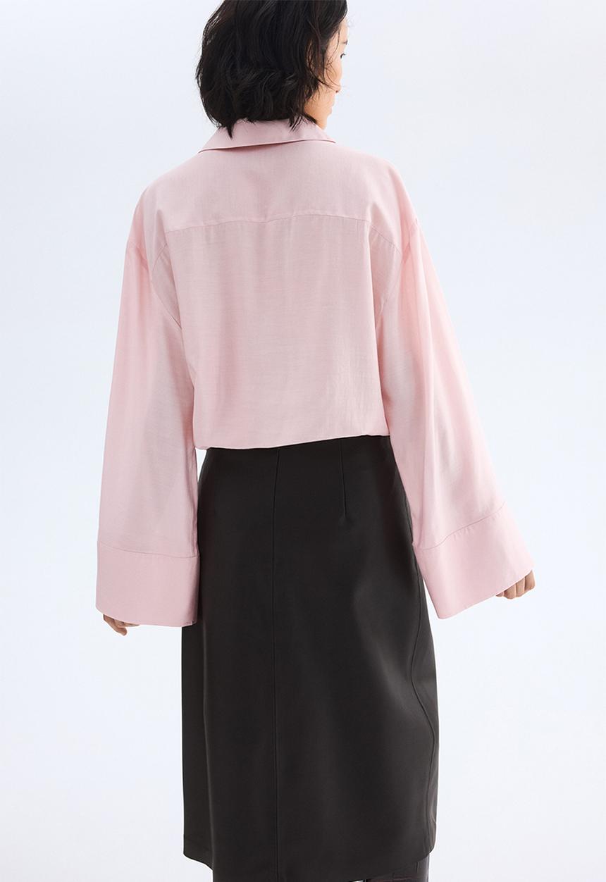 H&M - Oversized shirt - light pink