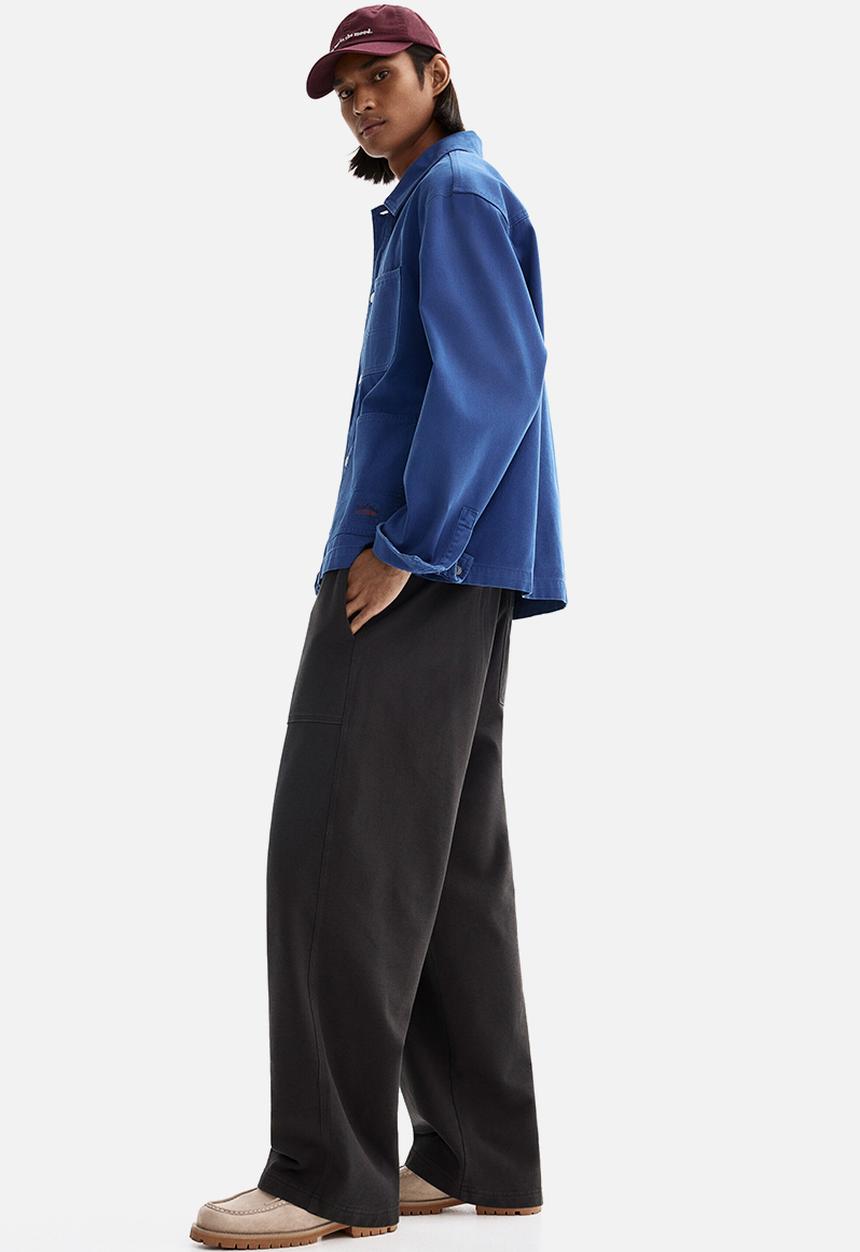 H&M - Relaxed fit cotton joggers - dark grey