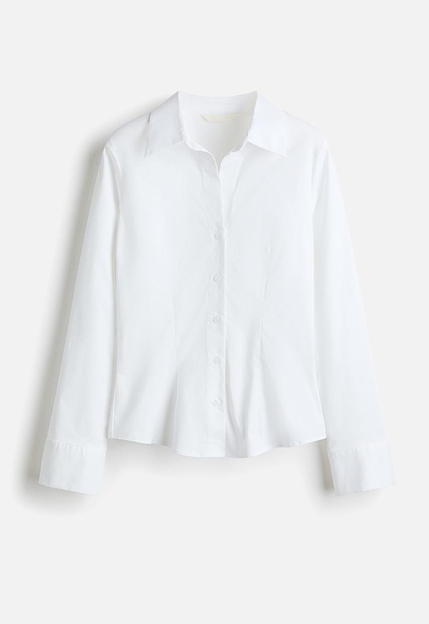 H&M - Fitted shirt - white