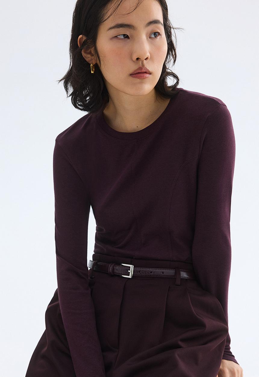 H&M - Long-sleeved jersey top - dark purple