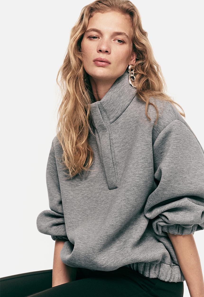 H&M - Scuba sweatshirt - grey marl