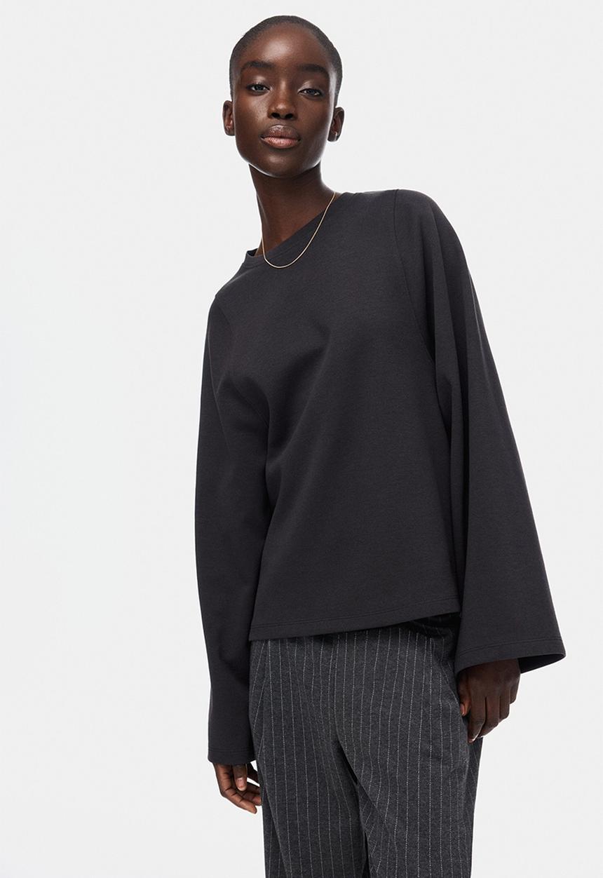 H&M - Oversized interlock top - dark grey