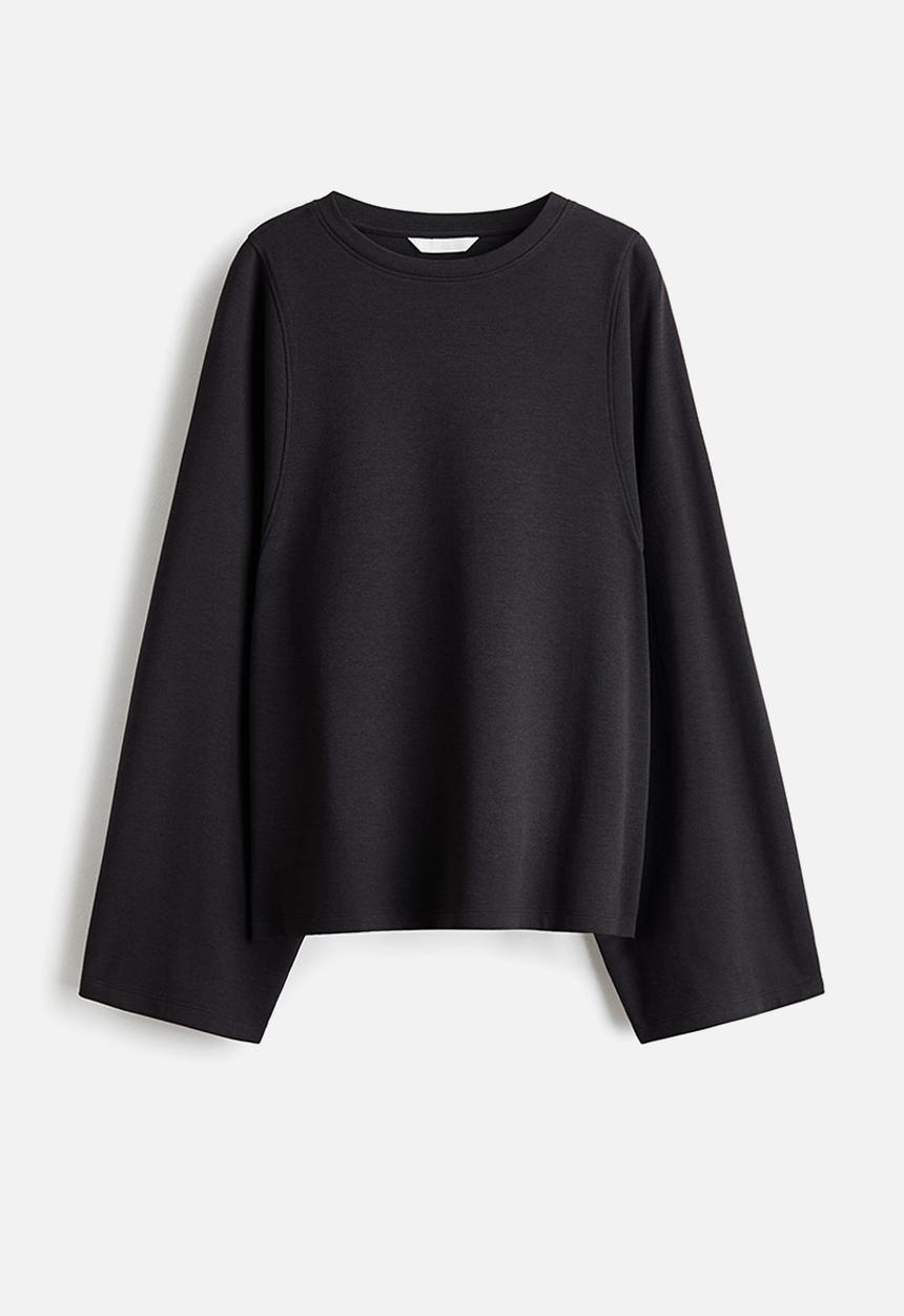 H&M - Oversized interlock top - dark grey