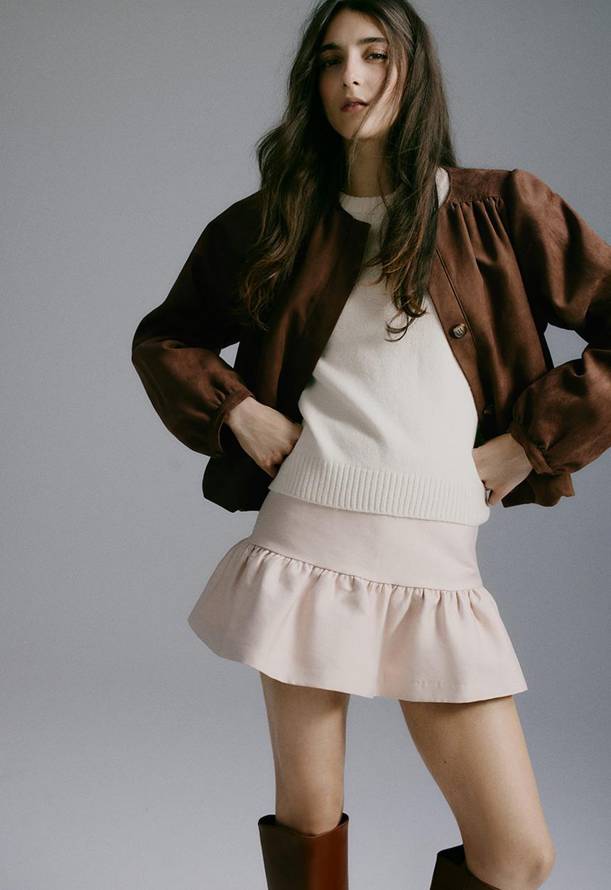 H&M - Oversized twill jacket - brown