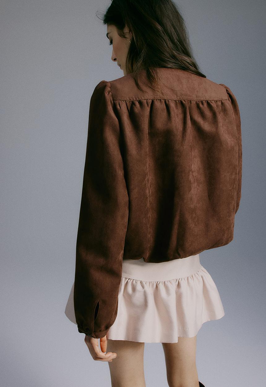 H&M - Oversized twill jacket - brown