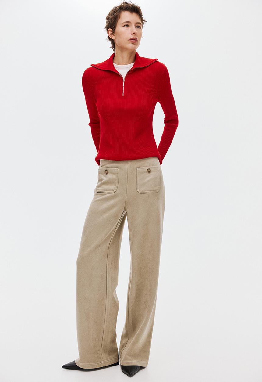 H&M - Jersey trousers - beige