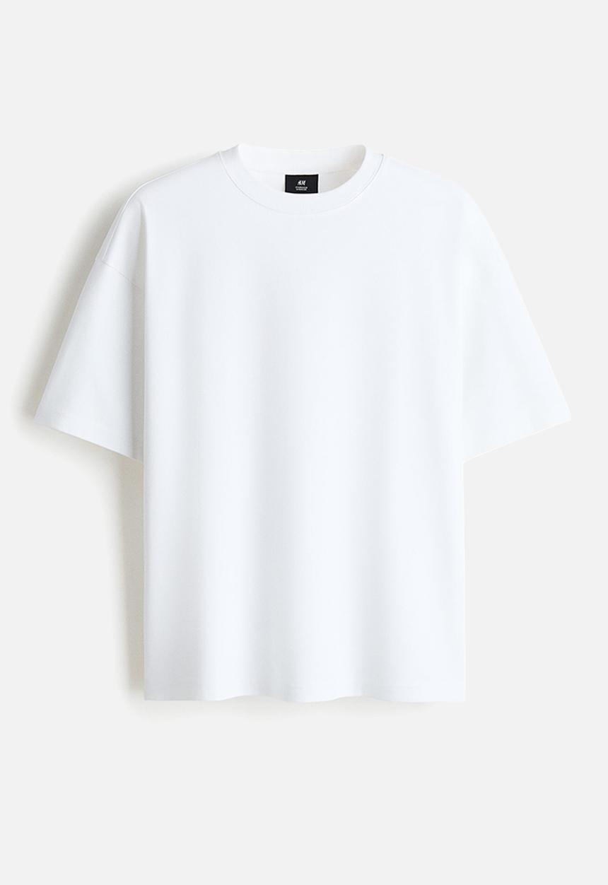 H&M - Oversized fit interlock t-shirt - white