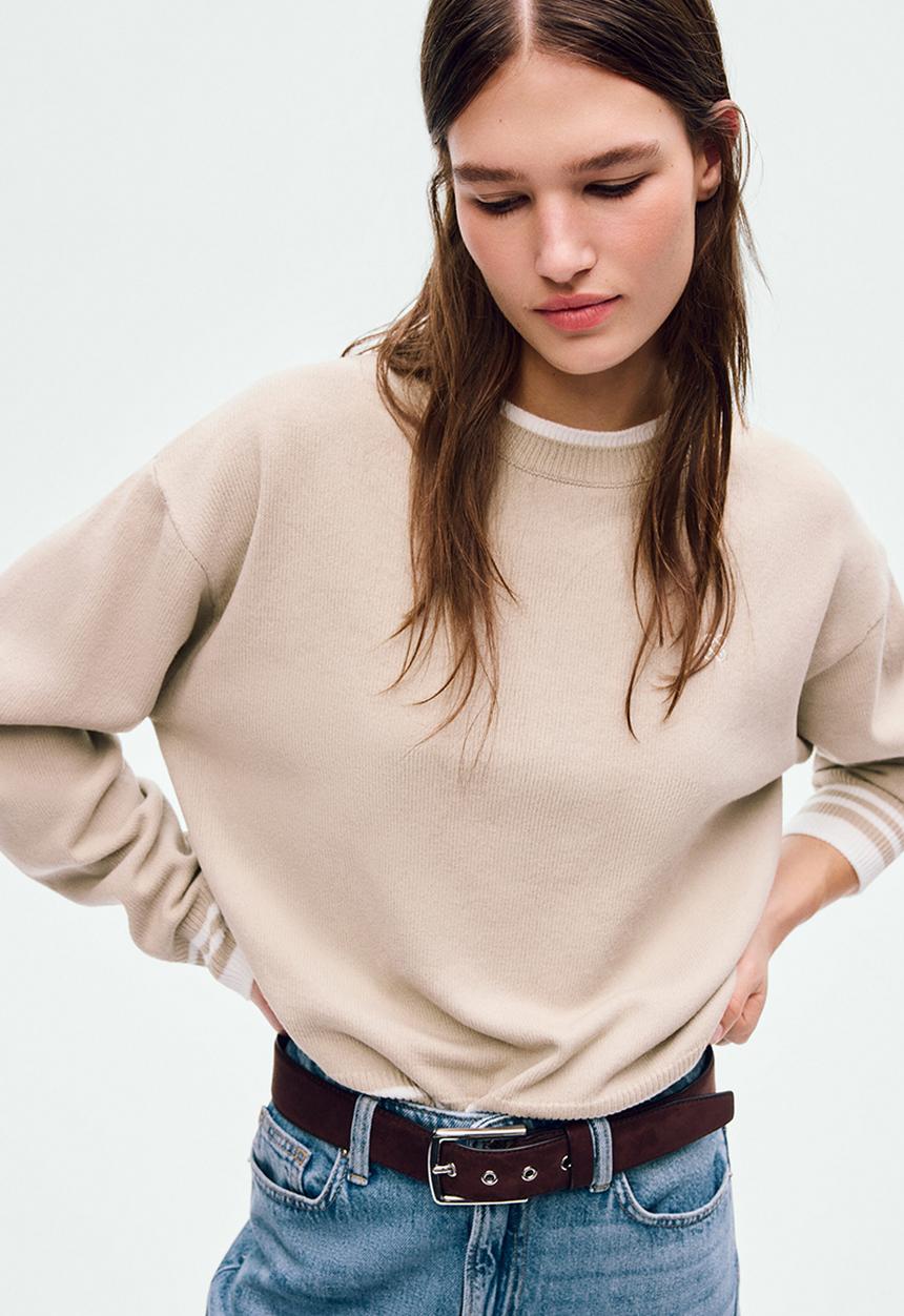 H&M - Layered-look jumper - beige