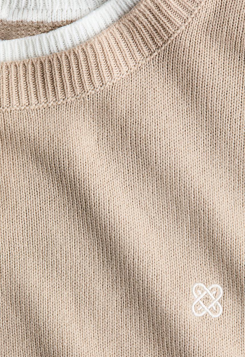 H&M - Layered-look jumper - beige