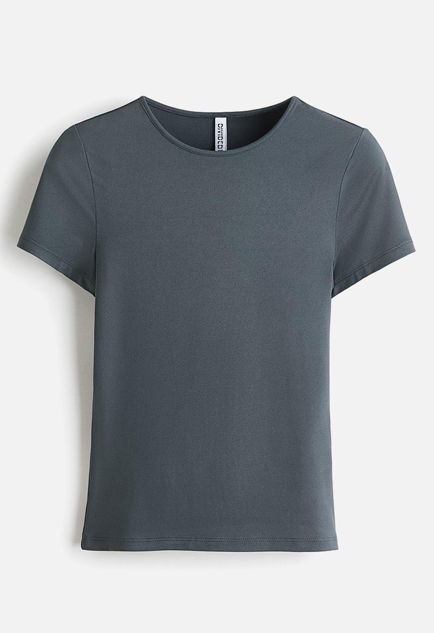 H&M - Fitted t-shirt - grey