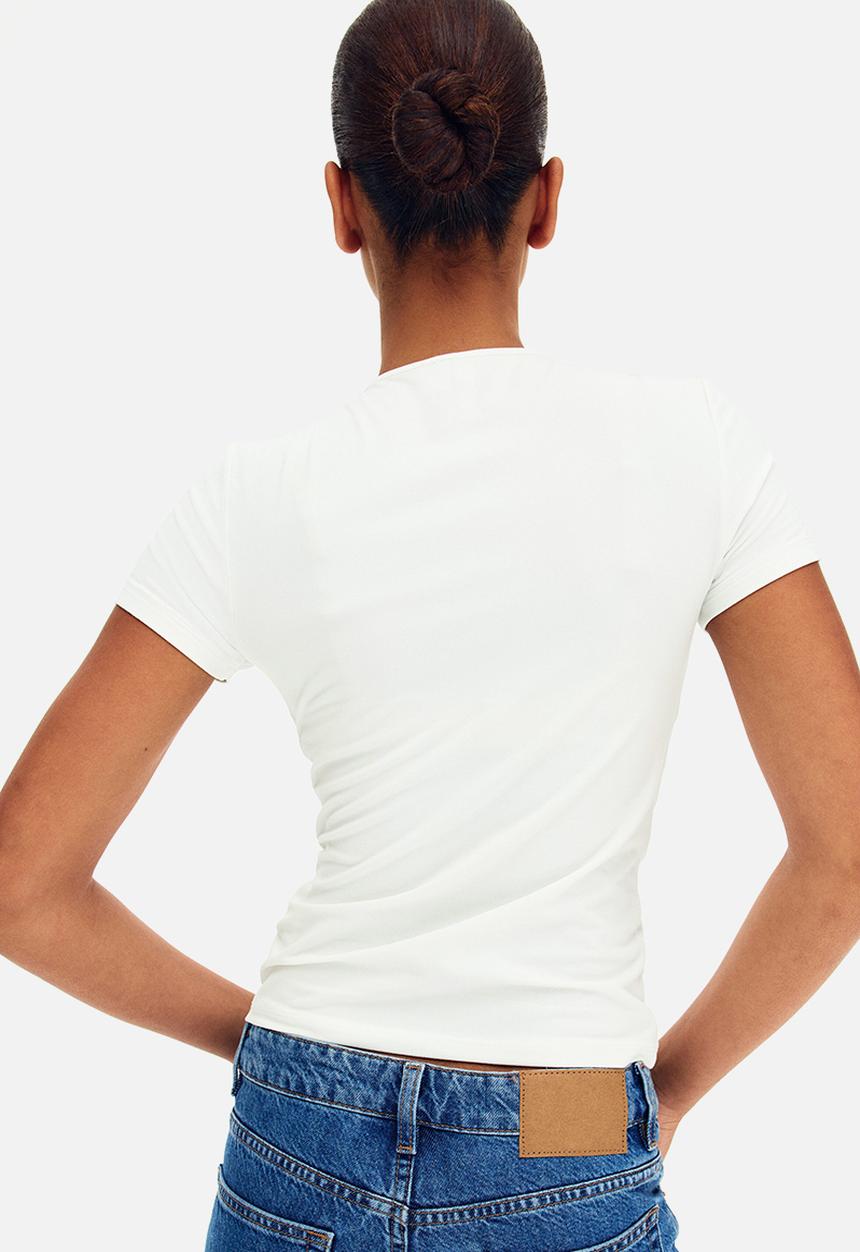 H&M - Fitted t-shirt - white