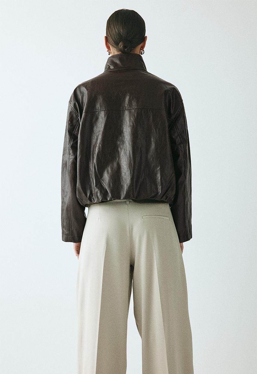 H&M - Coated jacket - dark brown