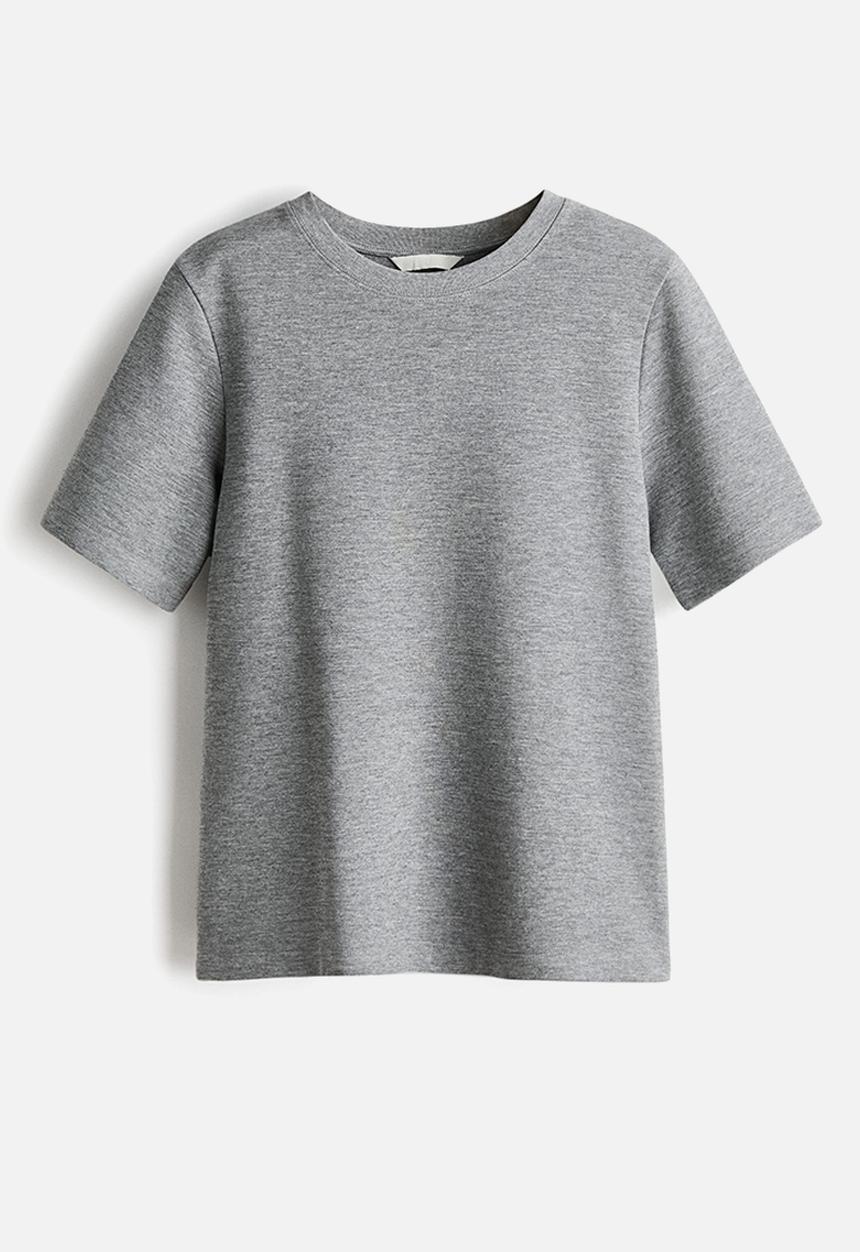H&M - Interlock t-shirt - grey marl