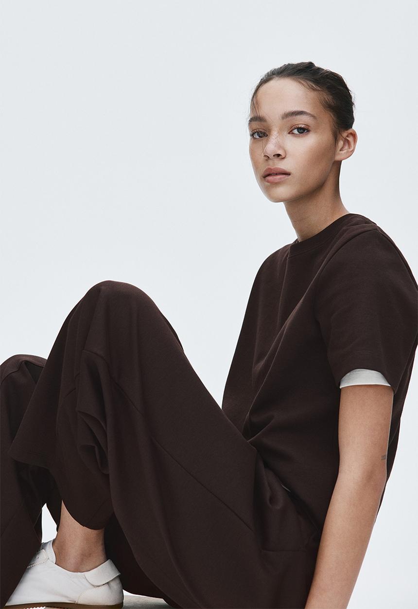 H&M - Interlock t-shirt - dark brown