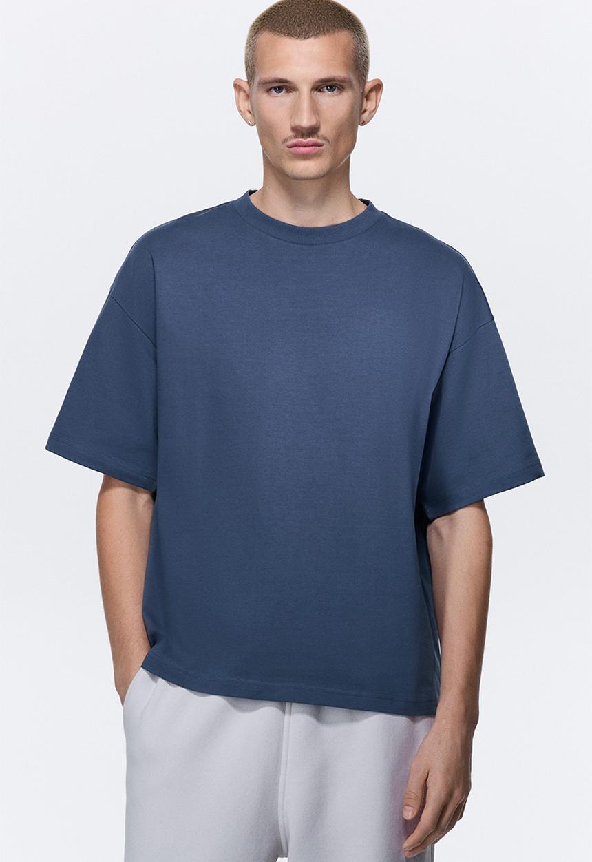 H&M - Oversized fit cotton t-shirt - blue