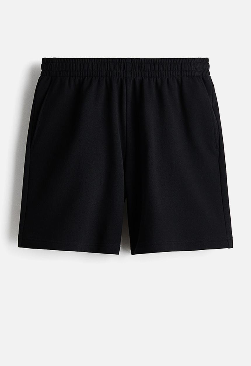 H&M - Regular fit sweatshorts - black