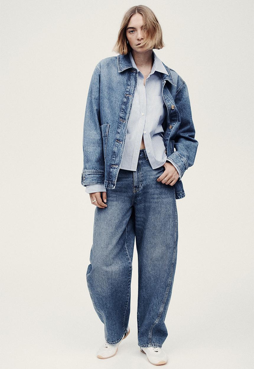 H&M - Denim shacket - denim blue