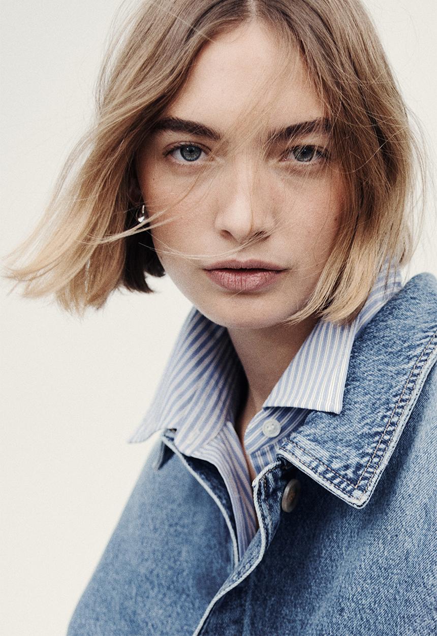 H&M - Denim shacket - denim blue