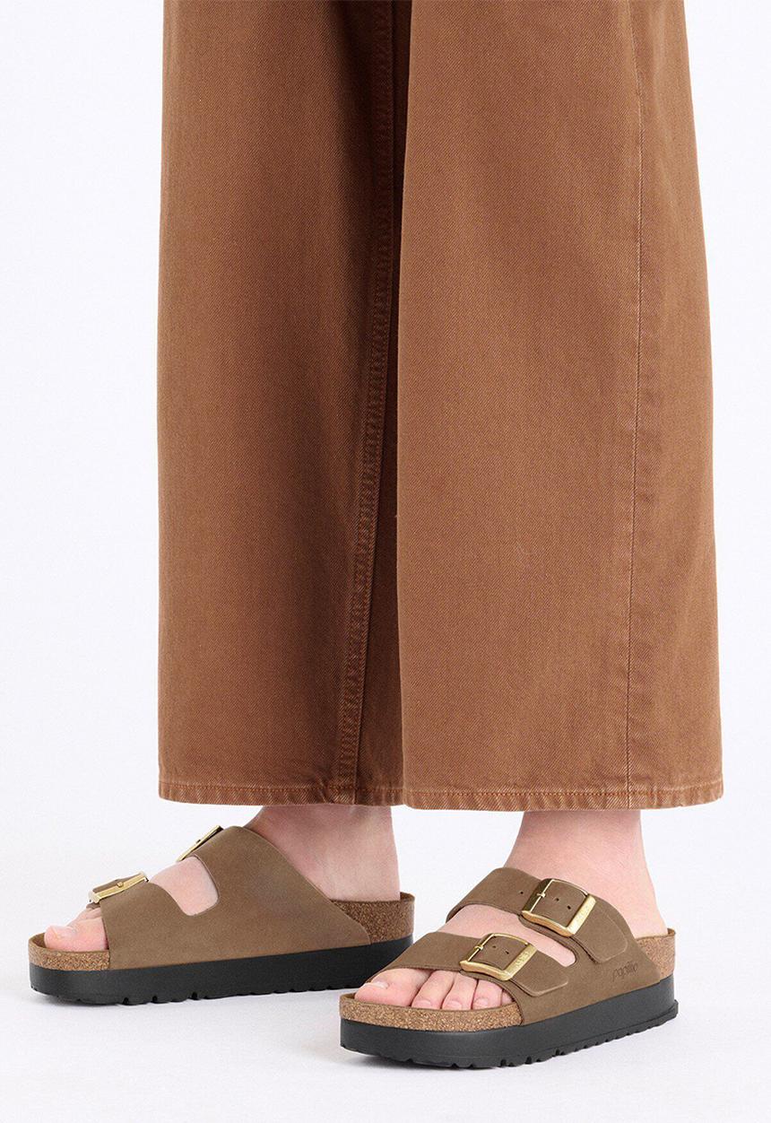 Birkenstock - Arizona PAP Flex Platform narrow  leather - dark tea