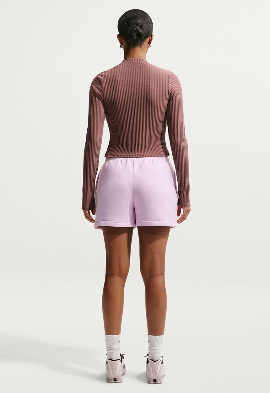 Nike - Women'S Mid-Rise 4" Shorts - Bleached Lilac/Sail