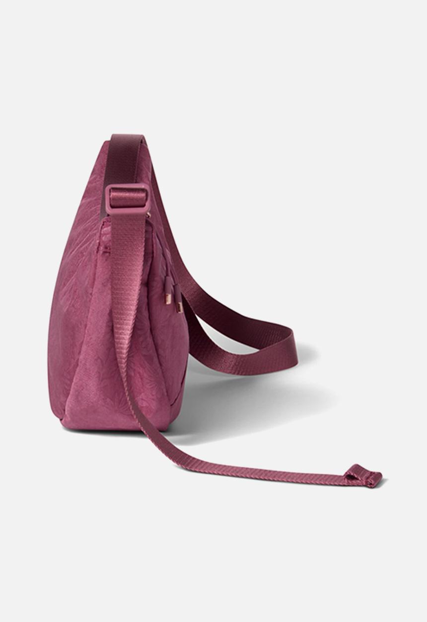 Nike - Aura crescent floral embossed crossbody bag - pink smoke