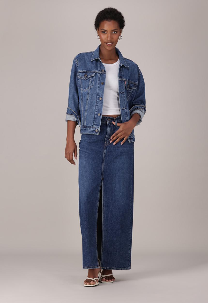 Levi’s® - Ankle Column Skirt - Unlimited Indigo