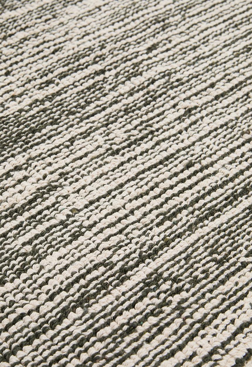 Sixth Floor - Cotton Woven Stripe Bath Mat - Olive