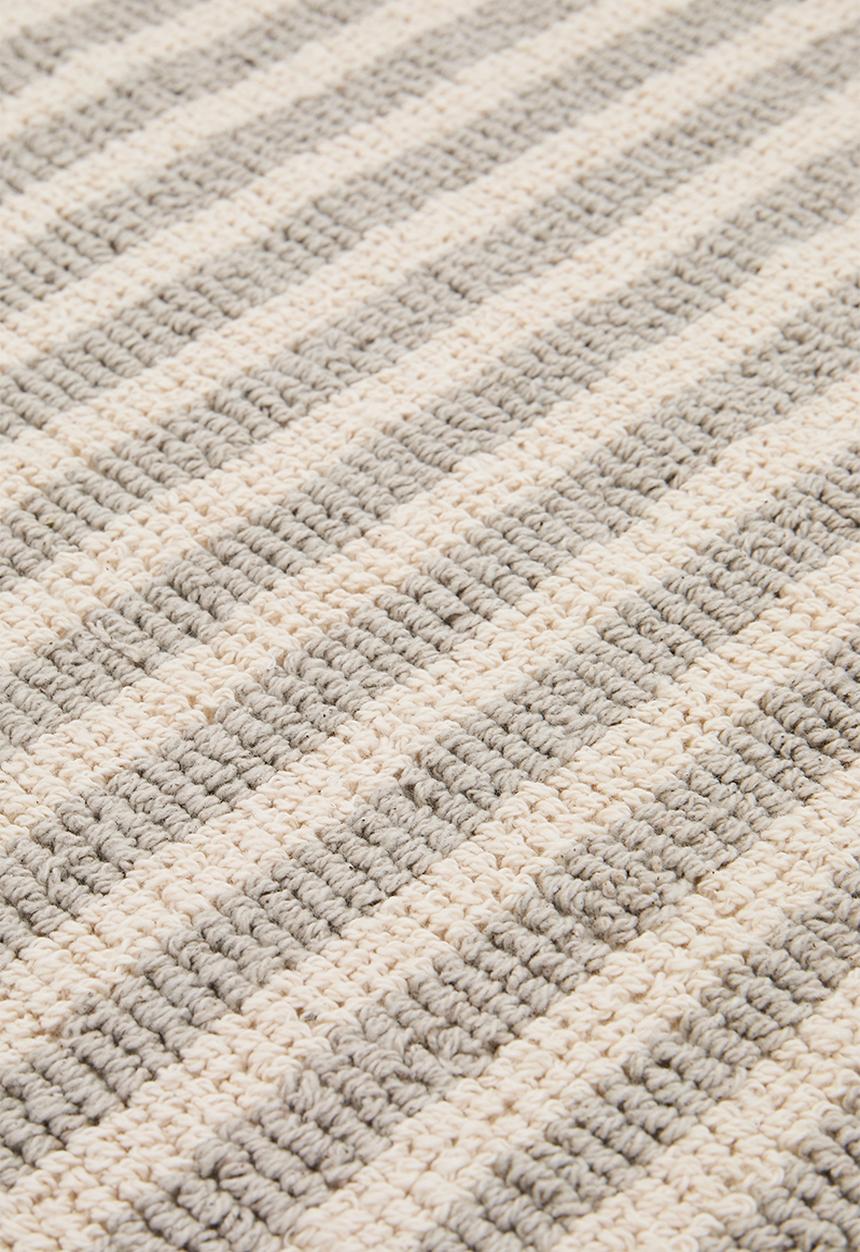 Sixth Floor - Cotton Woven Stripe Bath Mat - Taupe