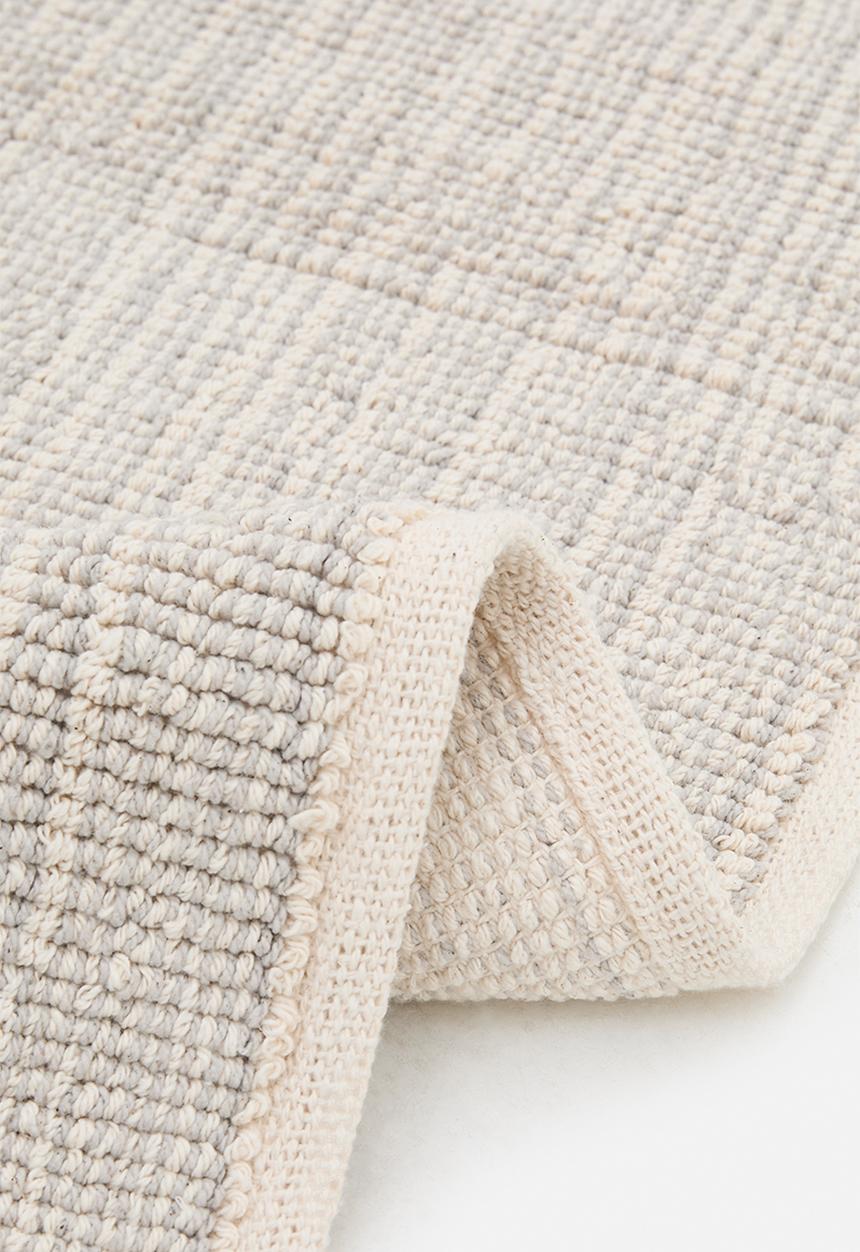 Sixth Floor - Cotton Woven Stripe Bath Mat - Grey