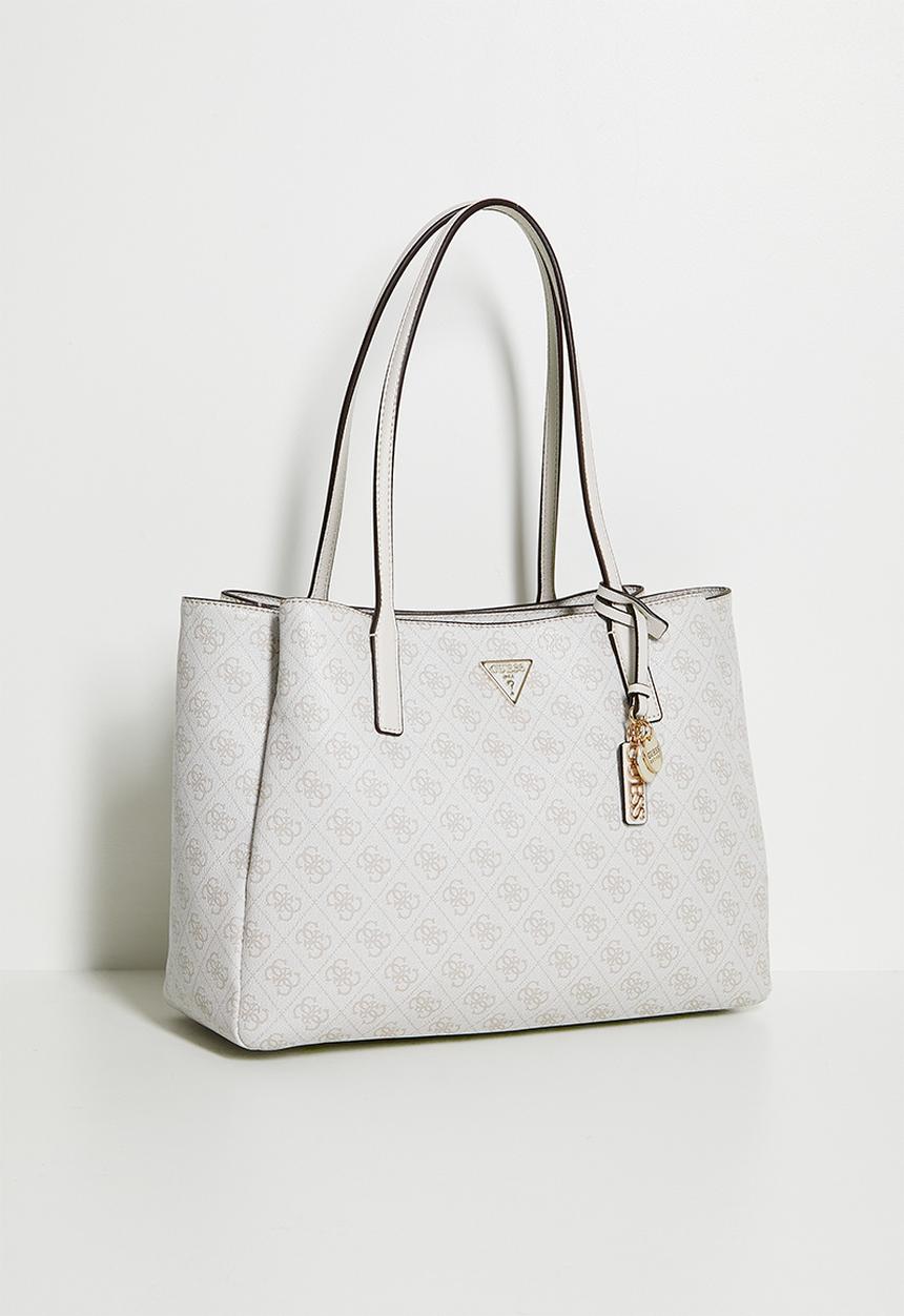 GUESS - Noelle Ii Tech Tote Bag - Bone Logo