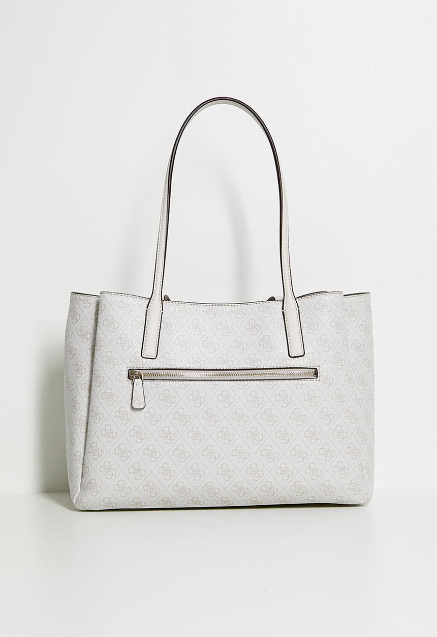 GUESS - Noelle Ii Tech Tote Bag - Bone Logo