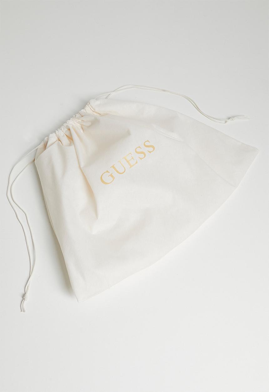 GUESS - Noelle Ii Small Multi Comp Satchel Bag - Latte Logo/Brown