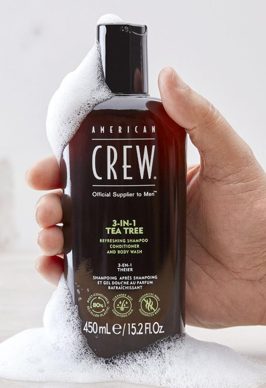 American Crew - 3 in 1 Shampoo Tea Tree - 450ml