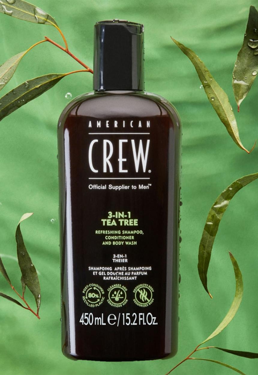 American Crew - 3 in 1 Shampoo Tea Tree - 450ml