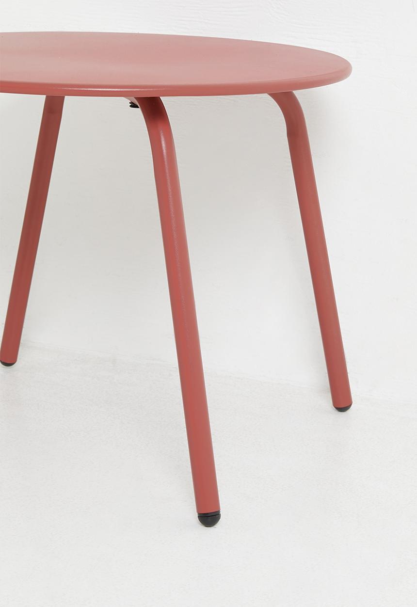 H&S - Outdoor Footube Side Table - Red