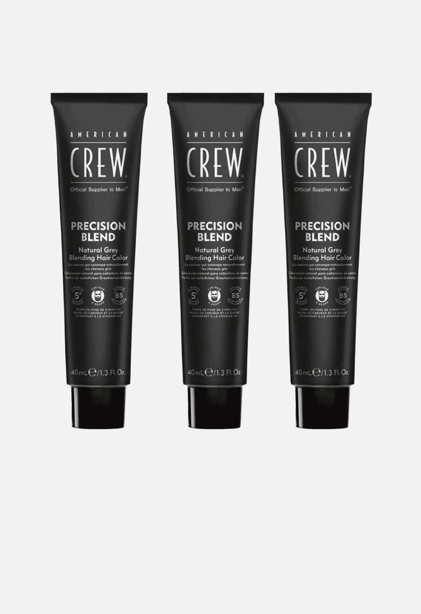 American Crew - Precision Blend Medium Natural 4-5 - 3x40ml