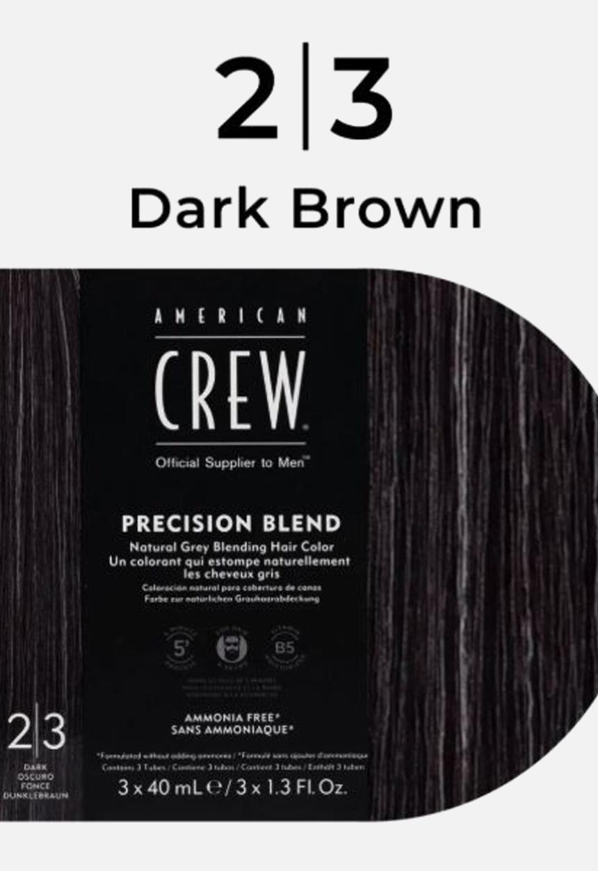 American Crew - Precision Blend Dark 2-3 - 3x40ml