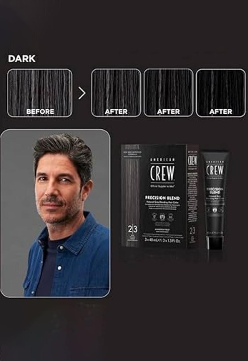 American Crew - Precision Blend Dark 2-3 - 3x40ml