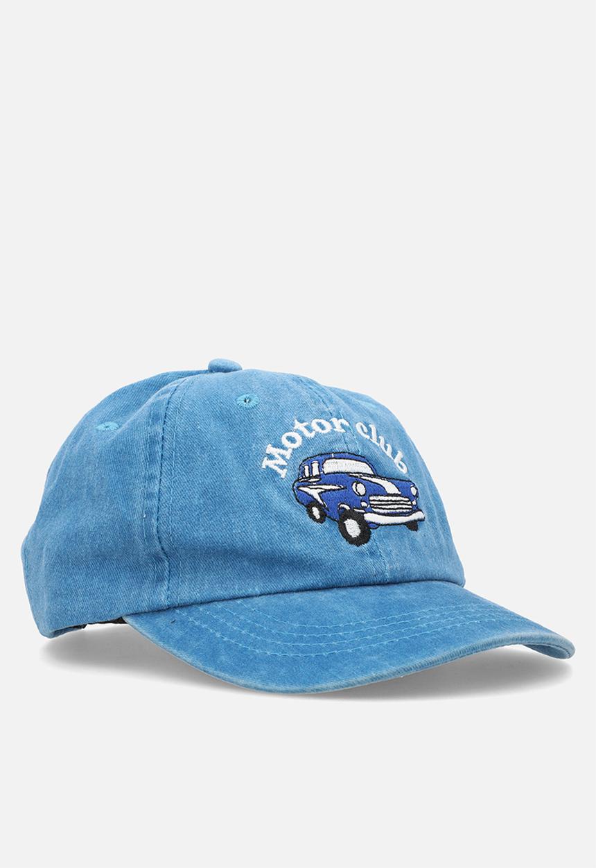 Pop Candy - Embroidered motor club cap - blue