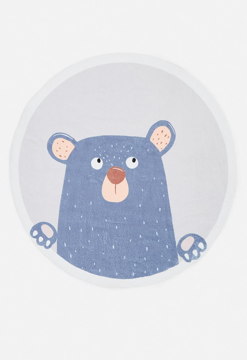 Pop Candy - Bear graphic rug - blue/multi