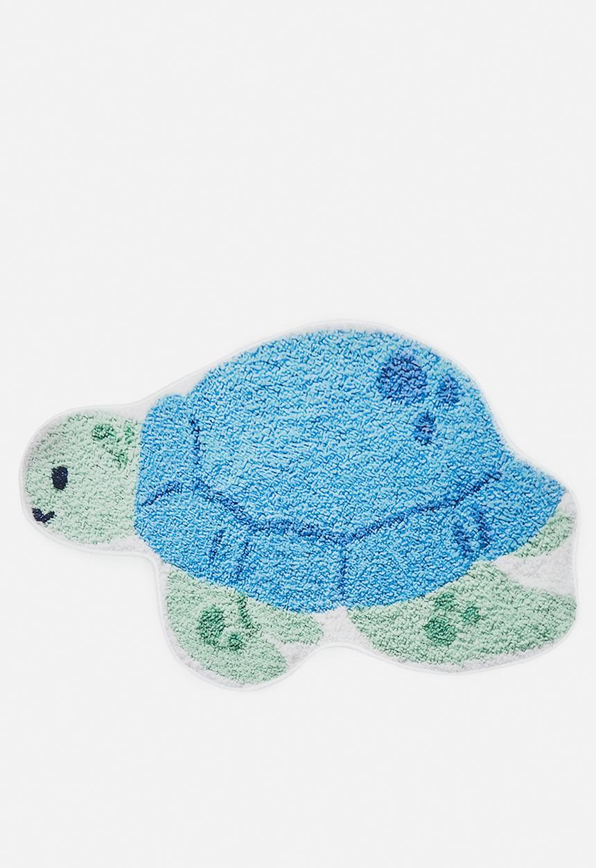 Pop Candy - Turtle-shaped bath mat - blue/green