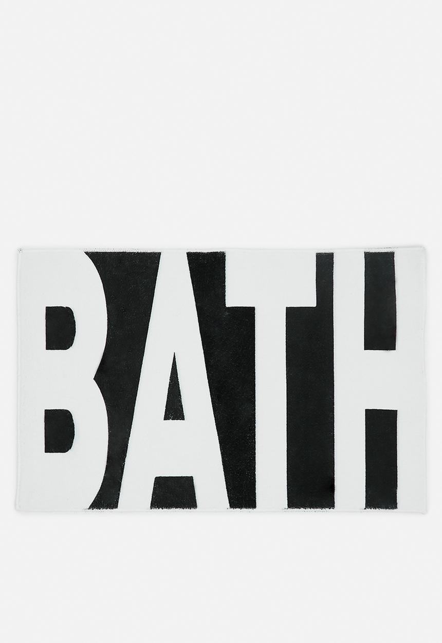 Pop Candy - Tufted bath mat - black/white