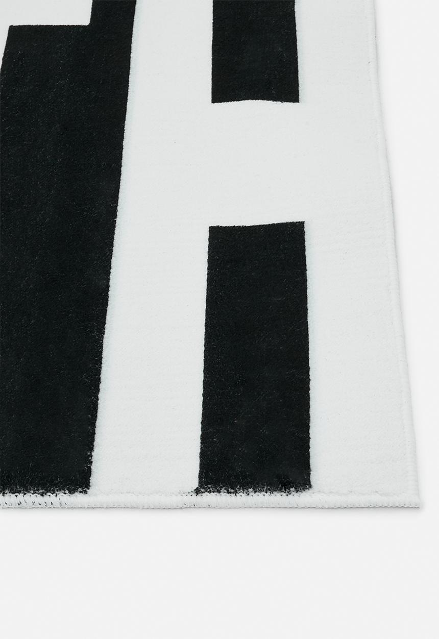 Pop Candy - Tufted bath mat - black/white