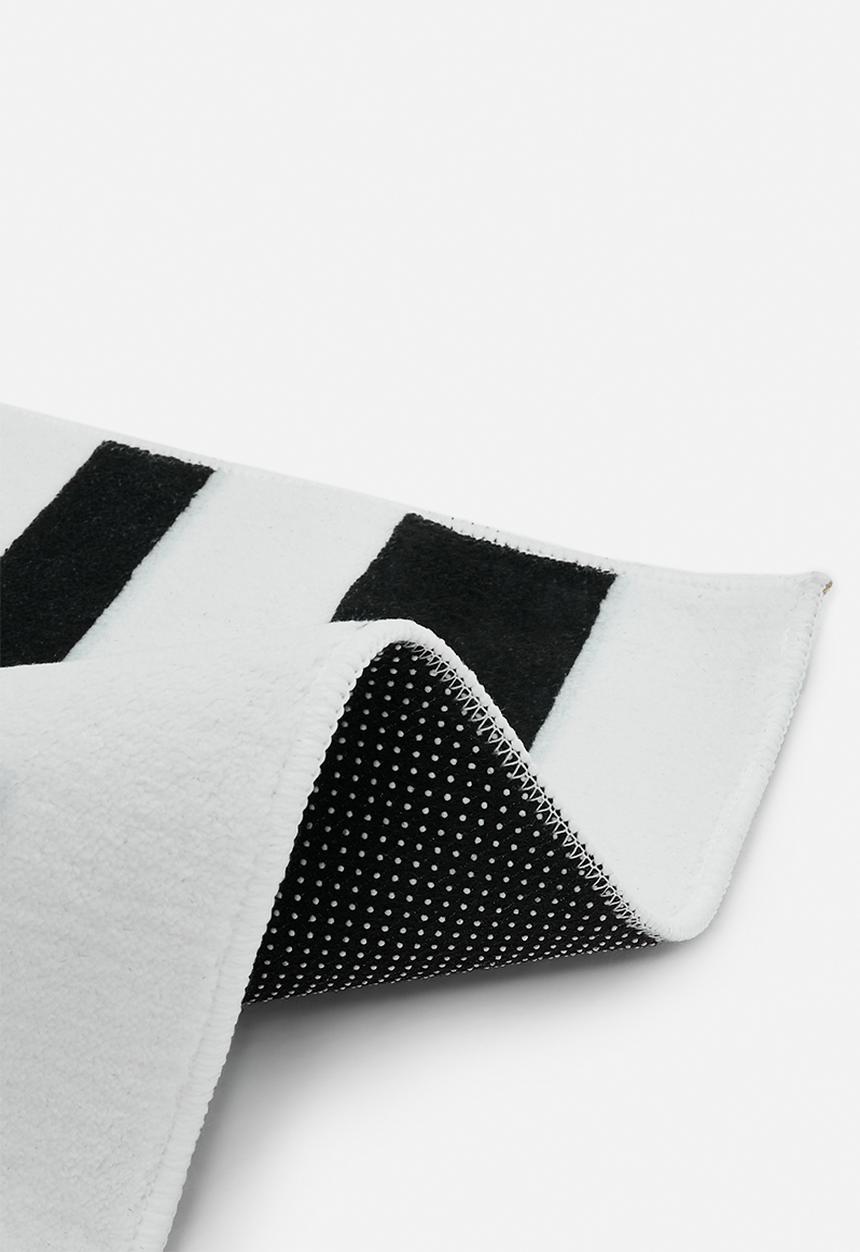 Pop Candy - Tufted bath mat - black/white