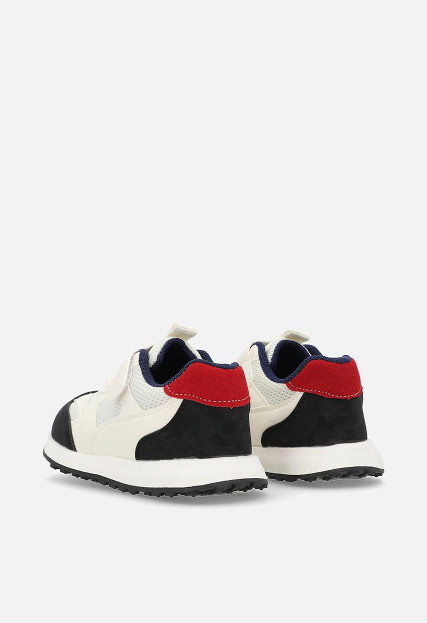 Pop Candy - Mesh design sneakers - neutral multi/red
